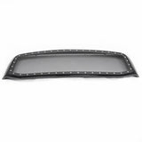 ZUN ABS Plastic Car Front Bumper Grille for 2006-2008 Dodge RAM 1500 Stainless Steel Coating with Rivet 15852255