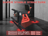 Adjustable Leg Extension and Curl Machine, Heavy Duty Leg Rotary Extension Machine for Lower Body 06392920