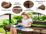 Outdoor Bench Cushion, 63 20 4 Inch, Tufted Waterproof Swing Cushion with Ties, for Patio Bench 24833727