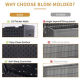 230 Gallon Resin Outdoor Deck Box Waterproof, Extra Large Patio Storage Box with Lockable Storage W2556P285465