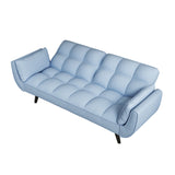 57 "blue sofa Soft two armrests throw pillow pillow comfortable fit apartment bedroom small space W1658135096
