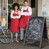 25.6" x 2.4" x 40.0" Billboard Wood A-Frame Sidewalk Signage Chalkboard 33601469