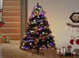 6ft Pre-lit Artificial Pine Christmas Tree with 818 Branch Tips & 250 Lights, Remote Control, Black 15530326