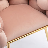 Luxury modern simple leisure velvet single sofa chair bedroom lazy person household dresser stool W1170109319