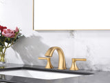 Widespread Bathroom Sink Faucets Two Handle 3 Hole Vanity Bath Faucet with Drain Assembly W122471403