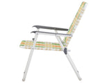 Set of 2 Webbed Folding Beach Chairs, Outdoor Patio Lawn Foldable Chairs for Camping Fishing Yard 34057801