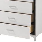 ZUN White 5-Drawer Chest with Metal Legs B062P209024