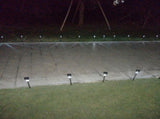24pcs 5W High Brightness Solar Power LED Lawn Lamps with Lampshades White & Silver 80457389
