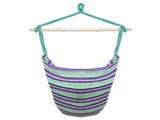Distinctive Cotton Canvas Hanging Rope Chair with Pillows Green 43150393