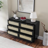 ZUN Drawer bedroom wooden antique TV cabinet bedroom living room corridor storage 87673909