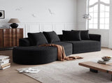 Modern Upholstered Oversized Sectional Sofa, 112-Inch Chenille 4-Seater Extra Deep & Wide Seat W834P323319