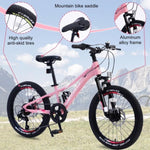 ZUN Mountain Bike for Girls and Boys Mountain 20 inch 7-Speed bike 73527841