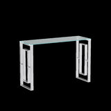 Console Table Stainless Steel Glass,Meal side table silvery Clear bs-02 s 21447828
