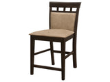 Beige and Cappuccino Upholstered Counter Height Stools B062P145642