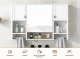 35'' x 28'' Modern Wall Mounted Bathroom Storage Cabinet, Bathroom Wall Cabinet with Mirror, WF317173AAK