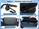2-in-1 Rollator Walker with Seat , 8-Inch Large Wheels & Versatile Braking System, Adjustable 20732841