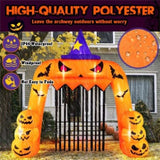 10.4x11.6ft Giant Halloween Inflatable Pumpkin Arch - 7 LED Lights, Built-in Blower for Easy 37333632