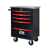 ZUN 5 Drawers Multifunctional Tool Cart with Wheels,Metal Rolling Tool Cart Storage for Garage Workshop W1102P245250