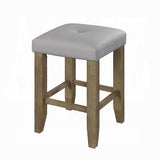 Grey and Oak Counter Height Stools B062P181306