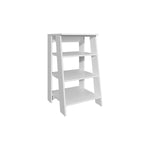 ZUN BATHBI 30" High 4-Tier Ladder Shelf Organizer for Bathroom, Side Table, Living room in White B200P240252