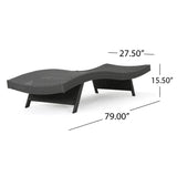 SALEM PE WICKER CHAISE LOUNGE 52005.00GRY
