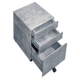 Silver 3-drawer File Cabinet B062P184519