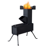 9.44"D x 17"W x 21.3"H Camping rocket stove 00801526