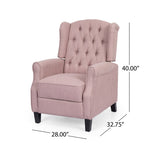 ZUN 28" Wide Manual Wing Chair Recliner 68629.00LBLSH