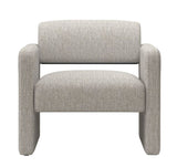 ZUN Beige stripe single sofa chair, upholstered comfortable chair with armrests, for dining W487P183020