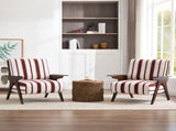 Modern armchair Widened armrests on both sides Solid wood legs Comfortable to sit on, casual reading W1249P479887