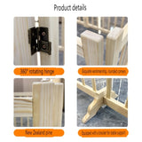 Wooden Freestanding Dog Gates for The House,Dog Gates for Doorways, Stairs,Wood Dog Fences Indoor W2641P296693