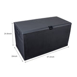 ZUN 120gal 460L Outdoor Garden Plastic Storage Deck Box Chest Tools Cushions Toys Lockable Seat 62361344