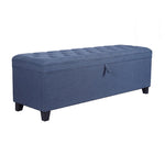 ZUN 55.3 Inch Extra Long Storage Ottoman Entryway Bench with Flip Top Storage Chest with Padded Seat Bed W1435P163386