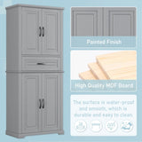 ZUN Bathroom Storage Cabinet with Multi-Functional Storage Space, Drawer with Slide Rails, Adjustable N759P241667E