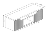 ALESSIA 76" FIREPLACE B201P347300
