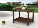 Rectangular Wood Side Table Light Brown 64934750