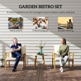 3 Piece Outdoor Bistro Set/Outdoor Garden Bench Garden chair 06416435