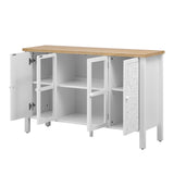 U-Can 47.2'' Retro TV Stand for TVs up to 43 Inches, Entertainment Center Media Console Cabinet with N724P233371K