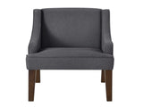 Mid Century Modern Accent,Upholstered Fabric Armchair with Solid Wood Legs,Lounge Reading W2186P481732