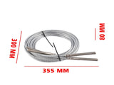 Set of 2 N374 Equalizer Cables Fit for Rotary Lift Model SPO10 SP-7529-89 SP7529-89 23061163