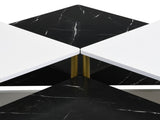 Modern Nesting Coffee Tables Set of 4 -Mid Century Modern Square Living Room Table, Free Adjustable N770P309785B