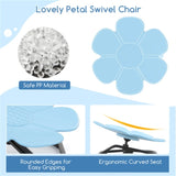 Kids Sensory Swivel Chair 360&deg Spin, 220lbs Capacity, Elephant Design, PP/Metal, Anti-Slip Pads 63935069