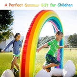 Inflatable rainbow spray water park toy 88104901