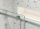 Bathtub shower door, sliding door, with 5/16" tempered glass and Polished finish 6058 W2122P167020