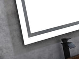 72 x 32 Inch LED Bathroom Mirror, Wall Mounted Vanity Mirror, Anti-Fog, Memory, 3 Colors, Stepless W2287P357207