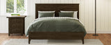 Modern Solid Wood Queen Size Platform Bed with Sturdy Wooden Slats Support,No Box Spring Needed, N701P301000E