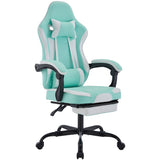 Gaming Chair, Ergonomic Computer Chair with Footrest and Massage Lumbar Support, Height Adjustable W2367P288702