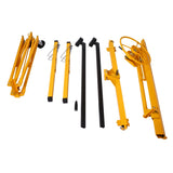 ZUN Drywall Panel hoist Drywall Lift Rolling Panel Hoist Jack Lifter 16ft yellow color W46538730