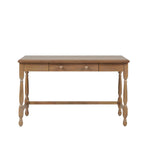 ZUN Solid Wood Desk with 1 Drawer and turned legs B03549013