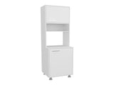 FM FURNITURE Buckeye Kitchen Pantry with Open Storage and 2 Doors, White B128P301402